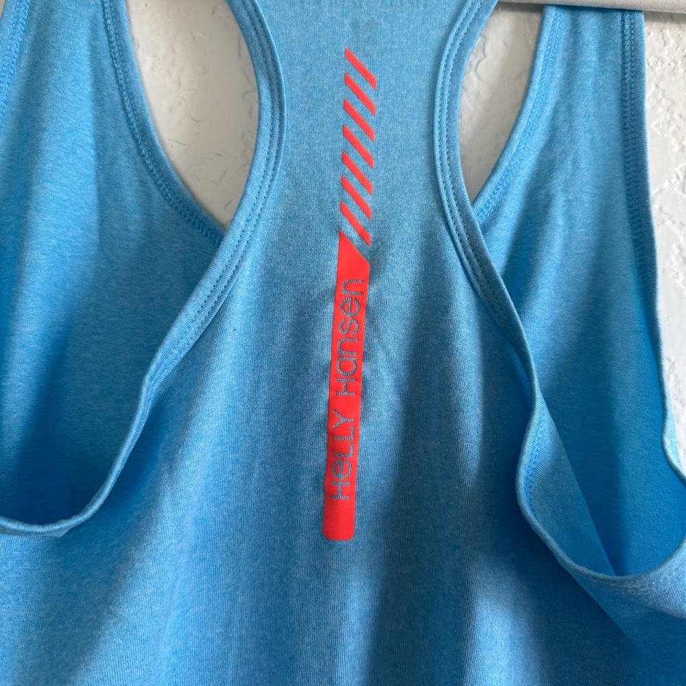 EUC Helly Hansen Light Blue Racerback Tank Top HH X COOL - Picture 6 of 6